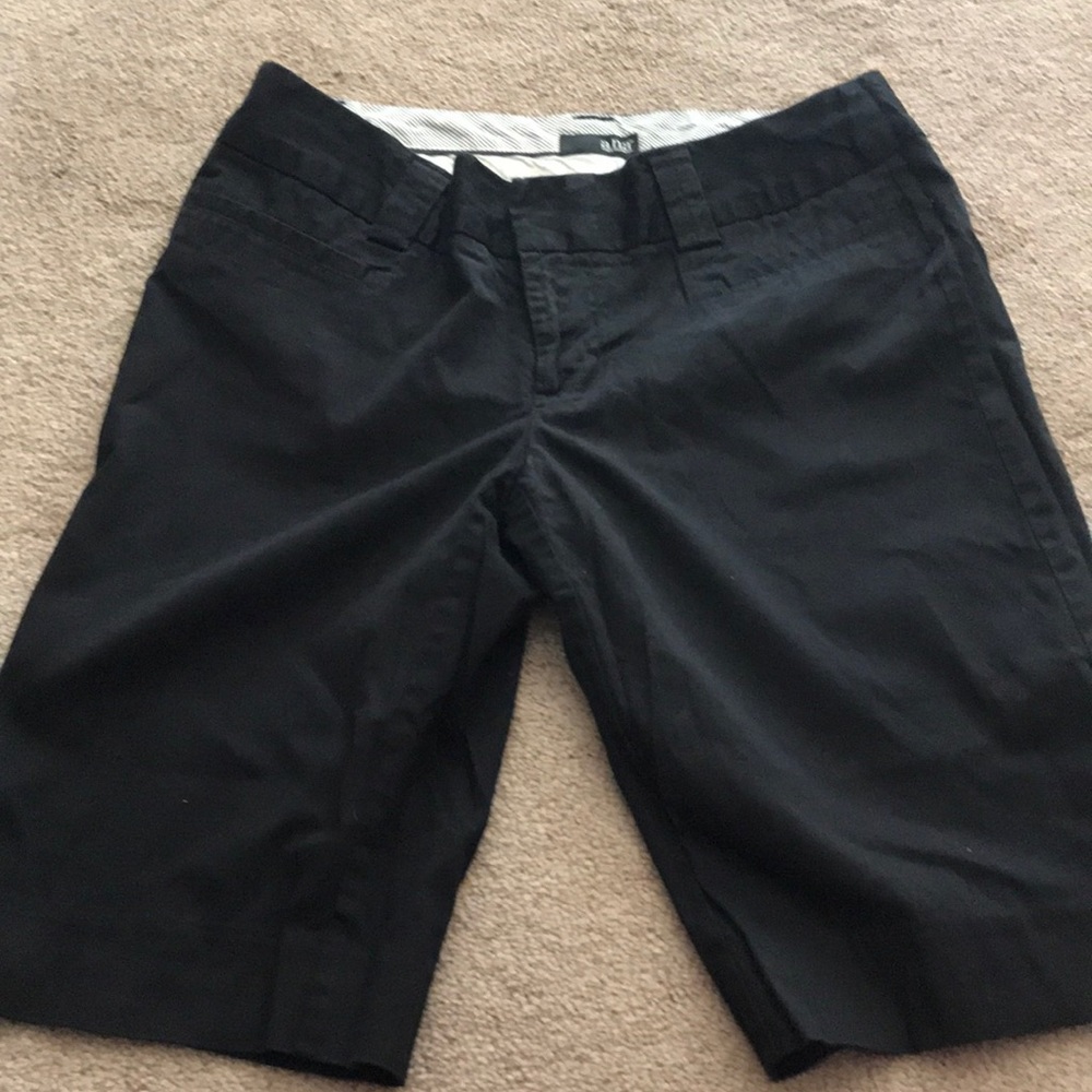 Black Bermuda shorts